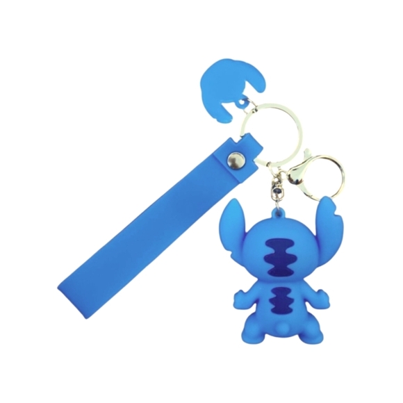 Stitch Keychain, Blue, Lilo And Stitch, 2.5" Height, NWT - Picture 2 of 2